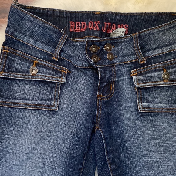 Gently used low rise jeans in size 7/8 - Picture 2 of 9